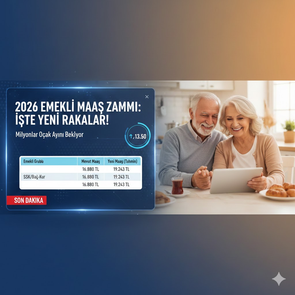 2026 Emekli Maaş Zamları Belli Oluyor!